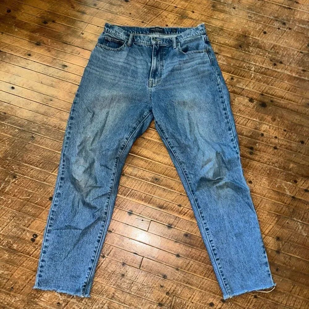 Lucky Brand distressed western 10/30 ankle jeans